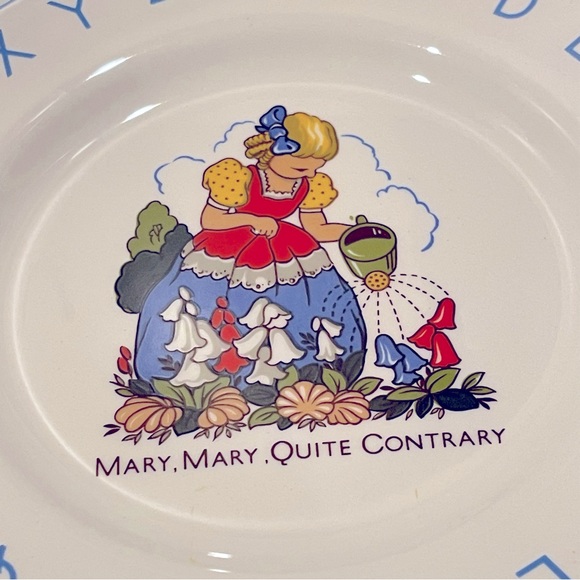 Vintage LORD NELSON POTTERY England CHILD's ALPHABET BOWL AND PLATE - Picture 11 of 16